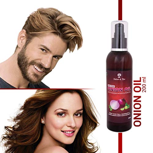 Nature & You - Aceite nutritivo para el cabello con extracto de cebolla real, tratamiento intensivo para la caspa, 200 ml