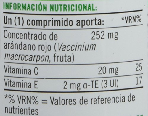 Nature's Bounty, Concentrado de Arándano Rojo con Vitaminas C y E, 60 Comprimidos