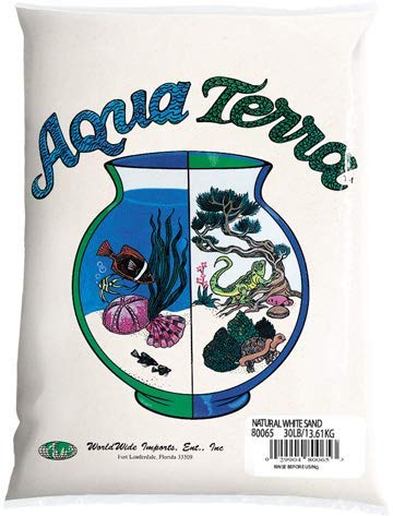 Nature's Ocean Aqua Terra Bolsa de Arena Blanca Natural de 5 Libras, Arena Natural para Acuario