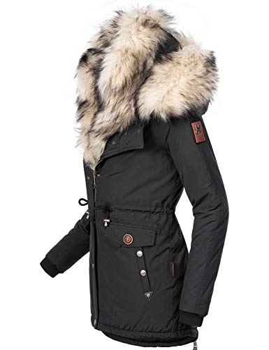 Navahoo Sweety Abrigo de Invierno Parka para Mujer 2in1 Negro M