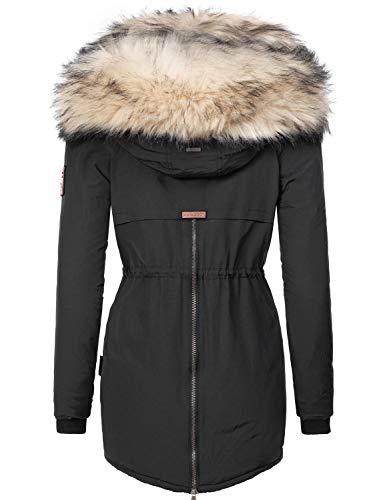 Navahoo Sweety Abrigo de Invierno Parka para Mujer 2in1 Negro M