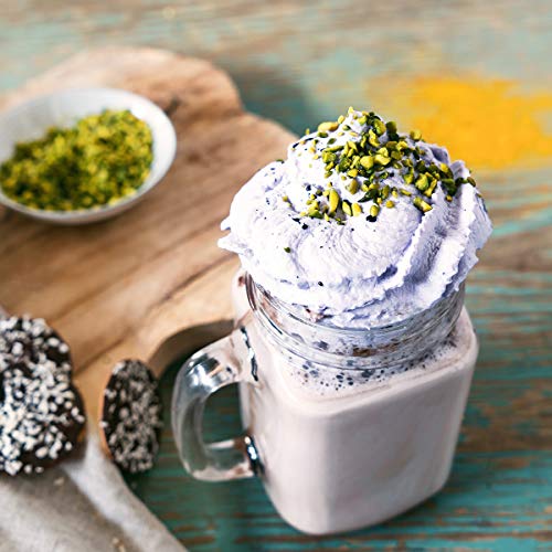 Navaris Dispensador de Nata montada - Sifón de Cocina de Aluminio con Capacidad de 500ML - Set Profesional con 3 boquillas Compatible con Cargas N20