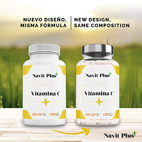 NAVIT PLUS Vitamina C 1000 mg Suplemento nº1 en Vitamina C pura. Desarrollado y fabricado en España.