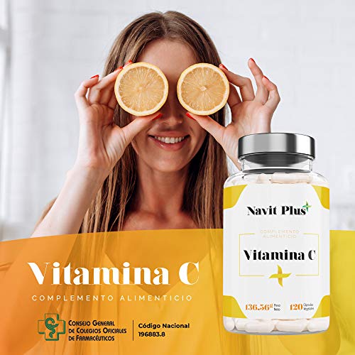 NAVIT PLUS Vitamina C 1000 mg Suplemento nº1 en Vitamina C pura. Desarrollado y fabricado en España.