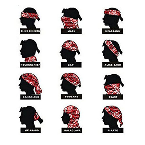 Ndier multifuzionale Bandana Tubular, Juego de 3 pcs Bufandas Cintas para el Pelo Cuello Máscara de Protección para biciclismo Pañuelo Pañuelo para Sport al Abierto