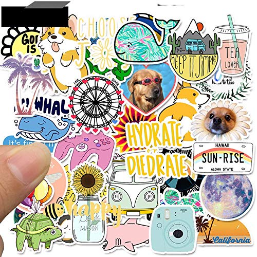 N/E 50 pièces Cool Pet Graffiti autocollants pour bagages ordinateur Portable réfrigérateur Voiture jouet Skateboard étanche décalcomanie autocollants