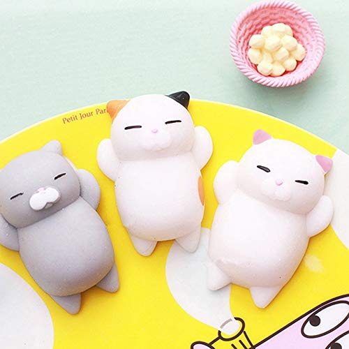 N/E Beau Dessin animé Chat Squishy jouet Anti-Stress Doux Mini Animal Presser jouet décompression guérison jouet Grand Cadeau