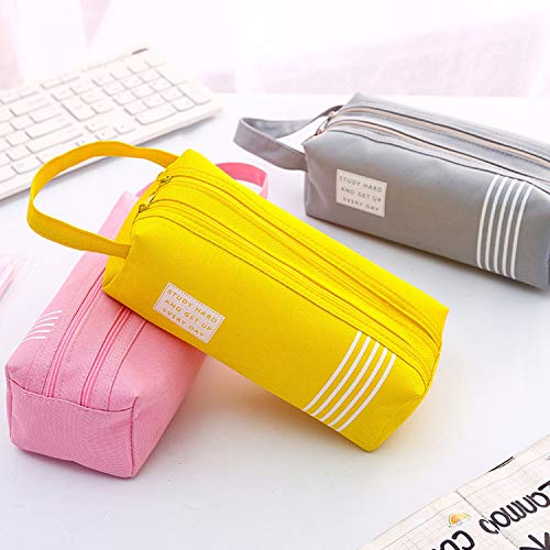 Neceser negro | Bolsa de cosméticos de viaje para mujer, organizador de maquillaje, bolsa de almacenamiento, estuche de lápices con cremallera de moda de gran capacidad, bolsa de brochas de maquillaje-B-