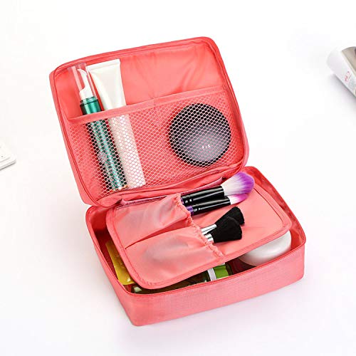 Neceser negro | Fairy-Margot Estuches de maquillaje Bolsas de maquillaje multifunción para mujeres Bolsa de cosméticos de viaje Organizador de artículos de tocador para mujeres Impermeable-Negro-