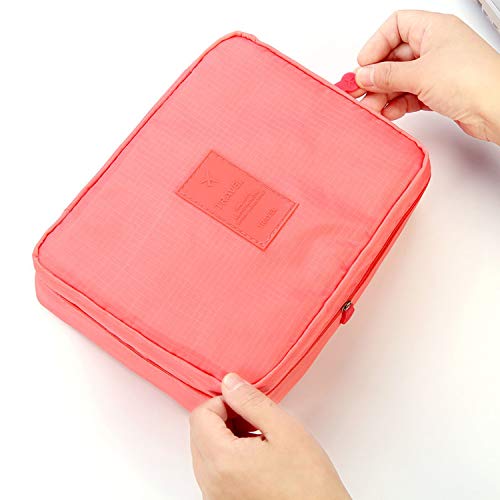 Neceser negro | Fairy-Margot Estuches de maquillaje Bolsas de maquillaje multifunción para mujeres Bolsa de cosméticos de viaje Organizador de artículos de tocador para mujeres Impermeable-Negro-
