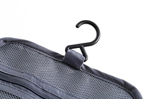 Neceser ONEGenug Impermeable Bolsa De Aseo Bolsa De Viaje Bolsa de cosmético Maquillaje Organizador con Gancho Consistente Para Hombres/Mujeres/Niños (azul oscuro)