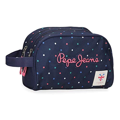 Neceser Pepe Jeans Molly Doble Compartimento Adaptable