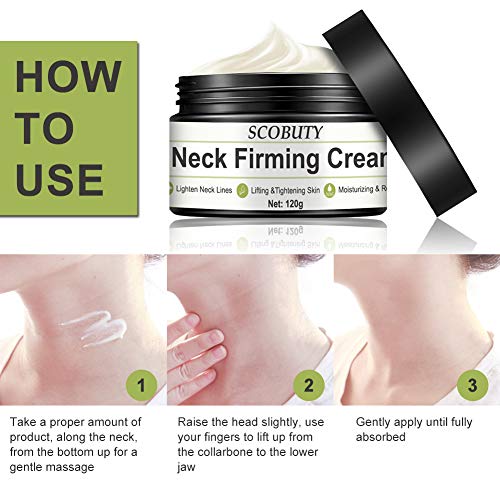 Neck Cream,Neck Firming Cream,Crema Para el Cuello,Crema Para Tensar el Cuello,Crema hidratante antiarrugas de cuello para crepes de arrugas de cuello Crepe