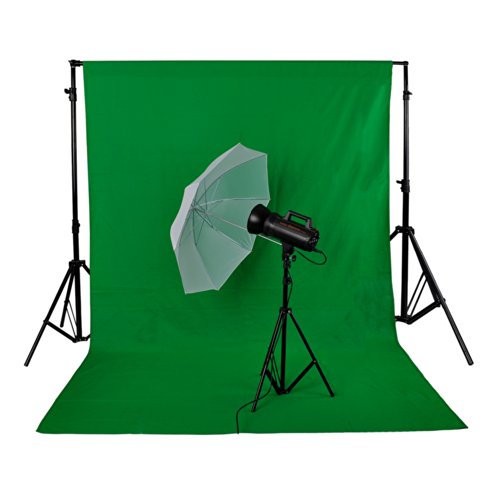 Neewer 10083667 Pro Fondo fotográfico 1,8 x 2.8M, Plegable Telón de Fondo de 100% Pura Muselina para Estudio fotográfico para Fotografía, Vídeo y Televisión, Verde, Incluye únicamente el Fondo