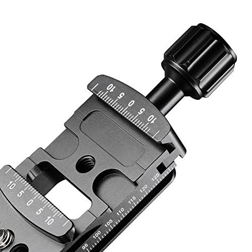 Neewer – 140 mm Zapata rápida Nodal Profesional de Cremallera para cámara Compatible con Arca-Swiss