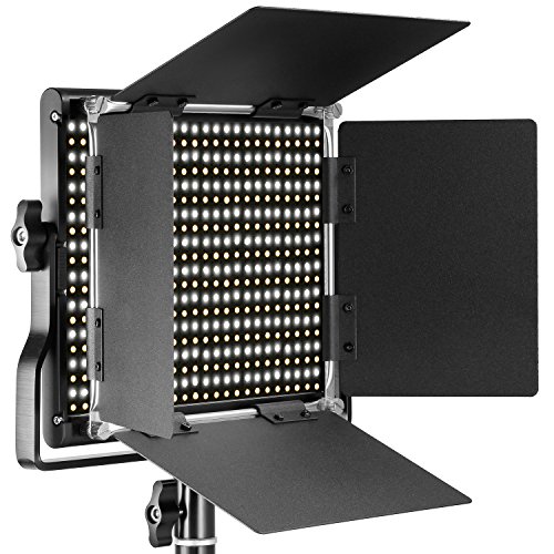 Neewer Kit de 3 Luces Video 660 LED Iluminación Fotografía con Soporte: Regulable 3200-5600K CRI96 + Panel LED, 200cm Soporte Luz de Calidad Prima para Estudio Youtube Video
