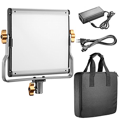 Neewer - Lámpara LED de vídeo Regulable con Soporte en U para Studio Youtube, Set de iluminación de vídeo, Marco de Metal Duradero, 480 Bombillas LED, 3200-5600 K, CRI 96+