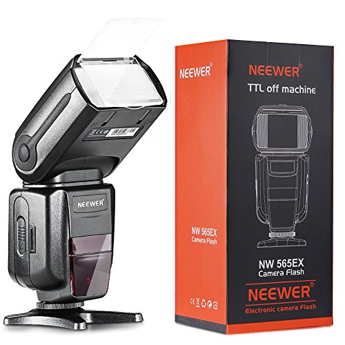 Neewer NW565EX E-TTL Flash Esclavo Speedlite para Canon 7D Mark II 5D Mark II III IV 1300D 1200D 1100D 750D 700D 650D 600D 550D 500D 100D 80D 70D 60D y otras Cámaras Canon DSLR