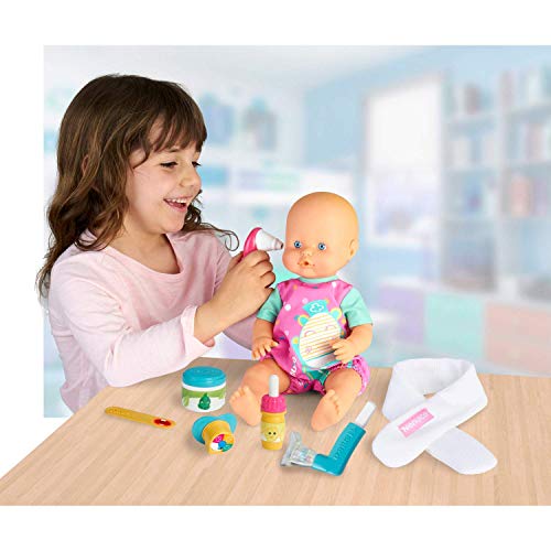 Nenuco Dolor de Garganta - Muñeca bebé, para niños y niñas a partir de 3 años (Famosa 700015152)