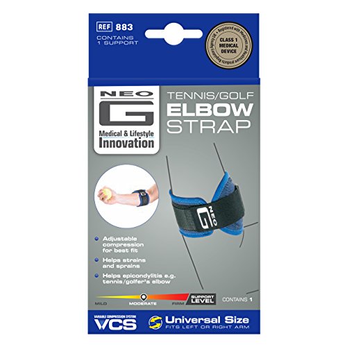 Neo G Correa para epicondilitis/epitrocleítis (codo de tenista/golfista) - Calidad de Grado Médico. Ayuda con esguinces, lesiones por esfuerzo repetitivo, tendinitis. Tamaño Universal - Unisex