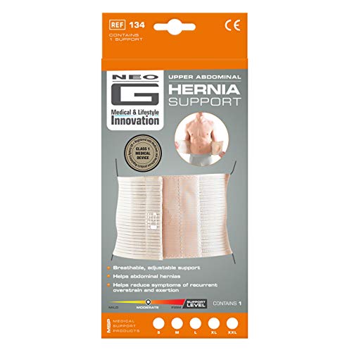 Neo G Órtesis para hernia abdominal superior - Talla XL - Calidad de Grado Médico. Órtesis transpirable y ligera. Ayuda con hernias abdominales, la tensión y presión en la zona lumbar - Unisex