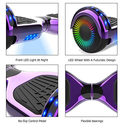 NEOMOTION Pack de Hoverboard de 6.5 Pulgadas y Hoverkart Patinete Eléctrico con Bluetooth LED Flash Hoverboards Brillante Asiento Sólido para Scooter Eléctrico Regalo y Juguete para Niños