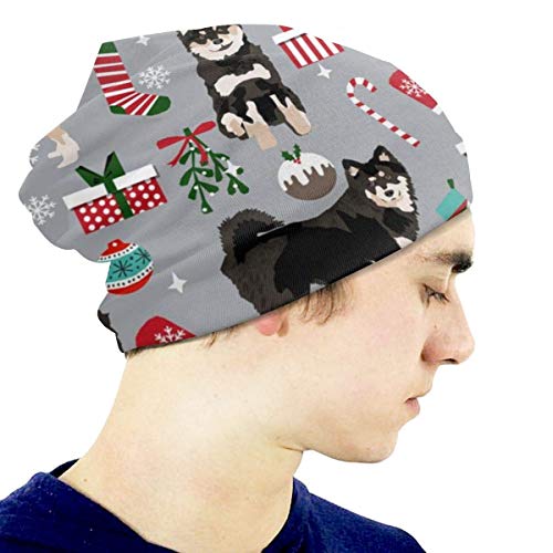 Neoqwez Gorro de algodón Unisex para bebé Lindo / niña Gorro de Punto Suave finlandés Lapphund Navidad