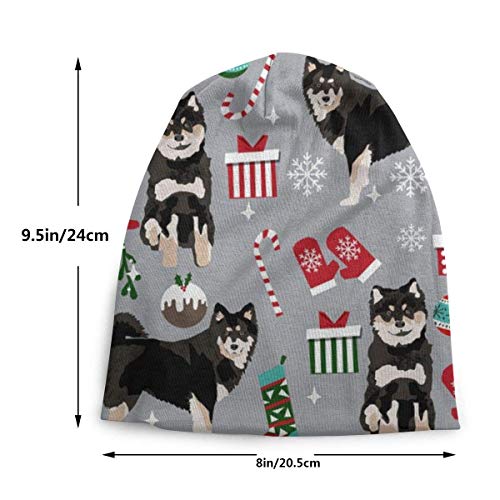 Neoqwez Gorro de algodón Unisex para bebé Lindo / niña Gorro de Punto Suave finlandés Lapphund Navidad