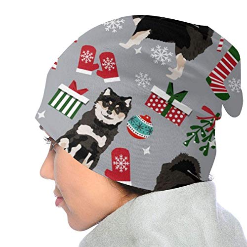 Neoqwez Gorro de algodón Unisex para bebé Lindo / niña Gorro de Punto Suave finlandés Lapphund Navidad