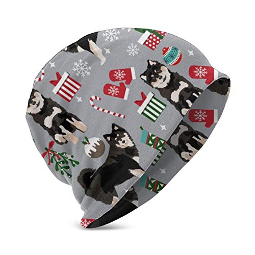 Neoqwez Gorro de algodón Unisex para bebé Lindo / niña Gorro de Punto Suave finlandés Lapphund Navidad