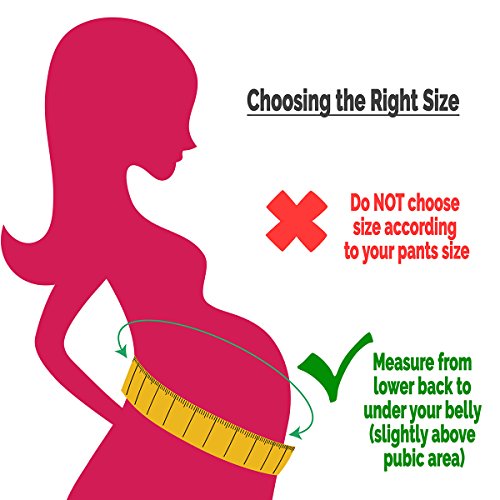 NEOtech Care Cinturón de Maternidad - Apoyo Durante el Embarazo - Banda para Abdomen/Cintura/Espalda, Faja de premamá para el Vientre - Marca (Beige, L)
