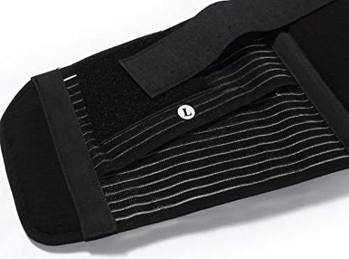 NEOtech Care Faja de Embarazo - Cinturón de Maternidad - premamá Banda para Abdomen/Cintura/Espalda, Apoyo para el Vientre - Marca (Negro, L)