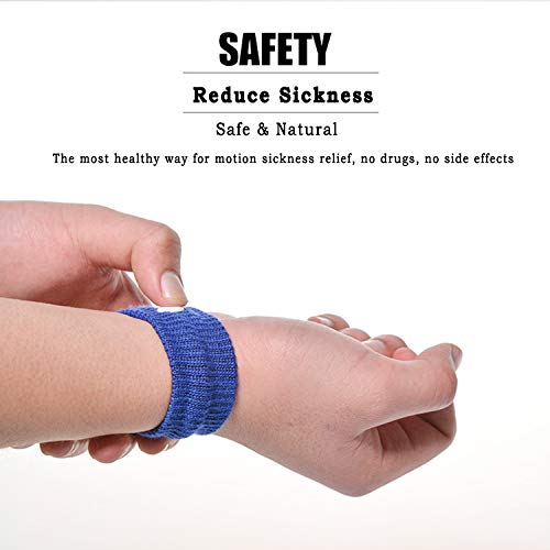 NEPAK 10 pares Pulsera Mareo Anti-Náusea Parche de Alivio de la Enfermedad de Movimiento