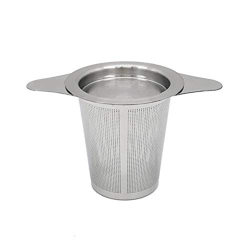 NEPAK 2 Pack Infusor de Té de Acero Inoxidable Colador Filtro con Tapa y Asa para Tazas de Té Café Ollas Té a Granel Hojas de Té Sueltas