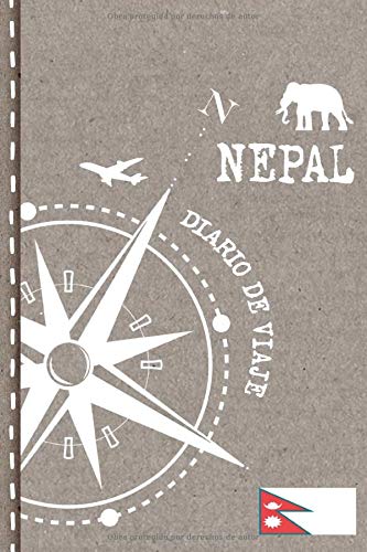 Nepal Diario de Viaje: Libro de Registro de Viajes - Cuaderno de Recuerdos de Actividades en Vacaciones para Escribir, Dibujar - Cuadrícula de Puntos, Bucket List, Dotted Notebook Journal A5