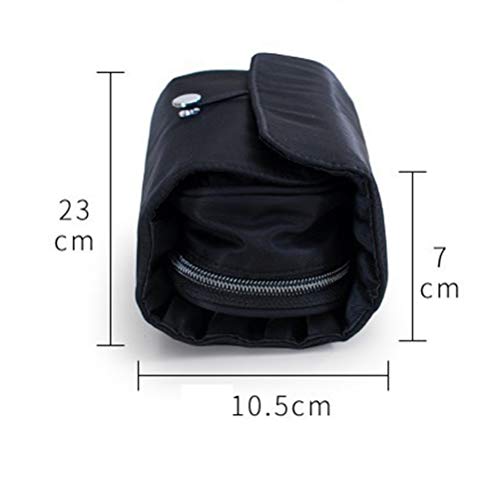 Nerplro - Organizador portátil para brochas de maquillaje, para viajes, puede contener más de 20 brochas, neceser de maquillaje, estuche enrollable para mujer