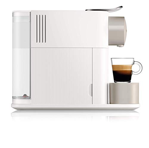 Nespresso De'Longhi Lattissima One EN500W - Cafetera monodosis de cápsulas Nespresso con depósito de leche compacto, 19 bares, apagado automático color blanco