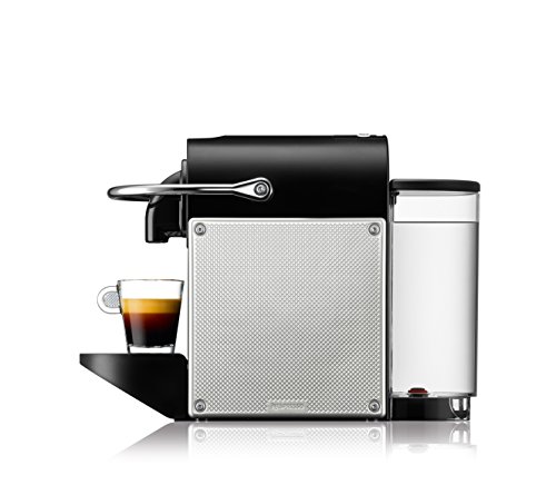 Nespresso De'Longhi Pixie EN125S - Cafetera monodosis de cápsulas Nespresso, 19 bares, apagado automático, color plata