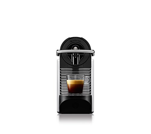 Nespresso De'Longhi Pixie EN125S - Cafetera monodosis de cápsulas Nespresso, 19 bares, apagado automático, color plata