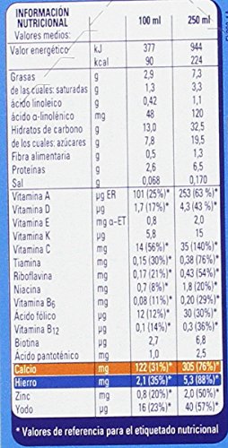 Nestlé - Leche y Cereales con Galleta María - 6 Packs de (2x250 ml)