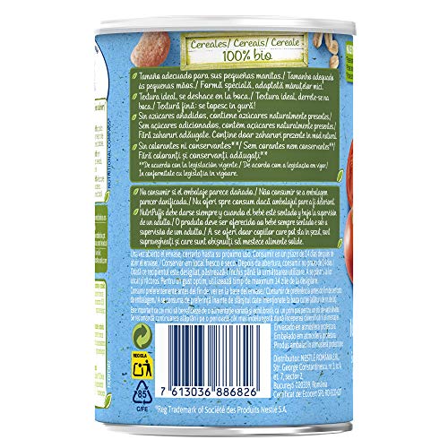 Nestlé Naturnes Bio Nutri Puffs Snack De Cereales Con Tomate, A Partir De 10 Meses  - Pack de 5 envases x 35g