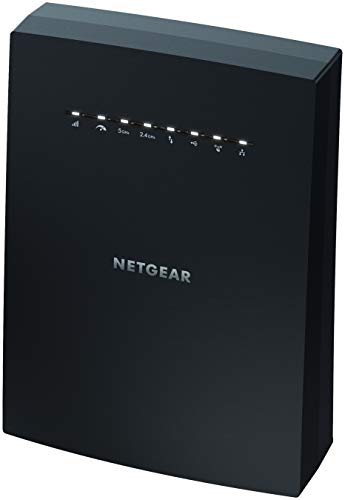 Netgear EX8000 - Amplificador Señal WiFi Mesh AC3000, Repetidor WiFi Triband, 4 Puertos LAN, Compatibilidad Universal