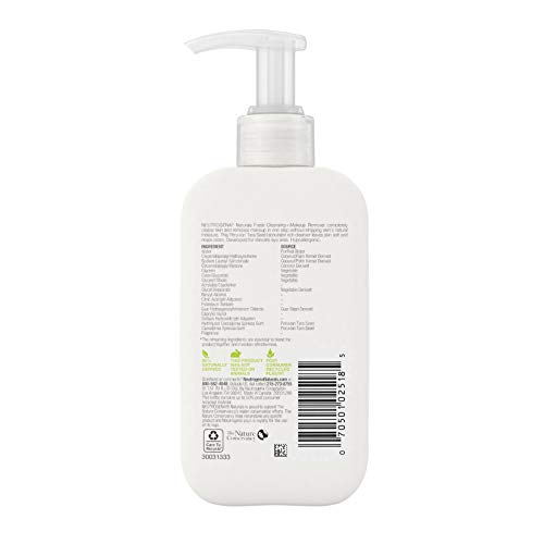 Neutrogena Makeup Remover Naturals Fresh detersione quotidiana Face Wash + con derivazione naturale Seed peruviano Tara, ipoallergenico 6 fl. Oz (2 pezzi)