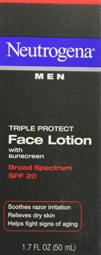 Neutrogena Men Triple Protect Face Lotion, SPF 20, Advanced Formula, 1.7 Flui...