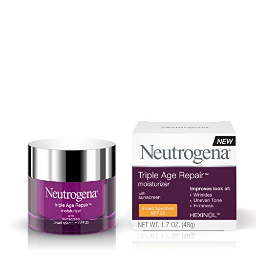 Neutrogena Spf 25 Crema hidratante de día para reparación de edad triple, 1.7 oz