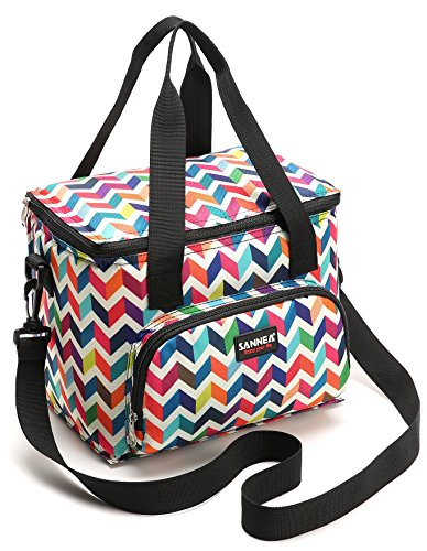 Nevera portátil de 10 l, bolsa para el almuerzo, bolsa para guardar comida, multifuncional, pequeña bolsa de picnic, bolsa de playa, bolsa térmica de abertura completa