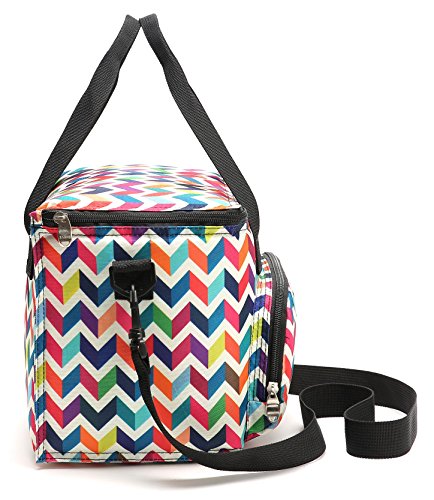 Nevera portátil de 10 l, bolsa para el almuerzo, bolsa para guardar comida, multifuncional, pequeña bolsa de picnic, bolsa de playa, bolsa térmica de abertura completa