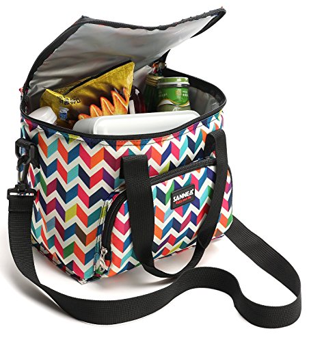 Nevera portátil de 10 l, bolsa para el almuerzo, bolsa para guardar comida, multifuncional, pequeña bolsa de picnic, bolsa de playa, bolsa térmica de abertura completa