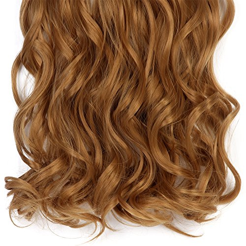 Neverland Beauty 22" Full Head Clip Extensión del pelo Hair Extensions,Wavy-7 Piece with 16 clips,Honey Blonde