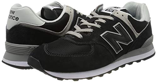 New Balance Hombre 574v2-core Trainers Zapatillas, Negro (Black), 44.5 EU